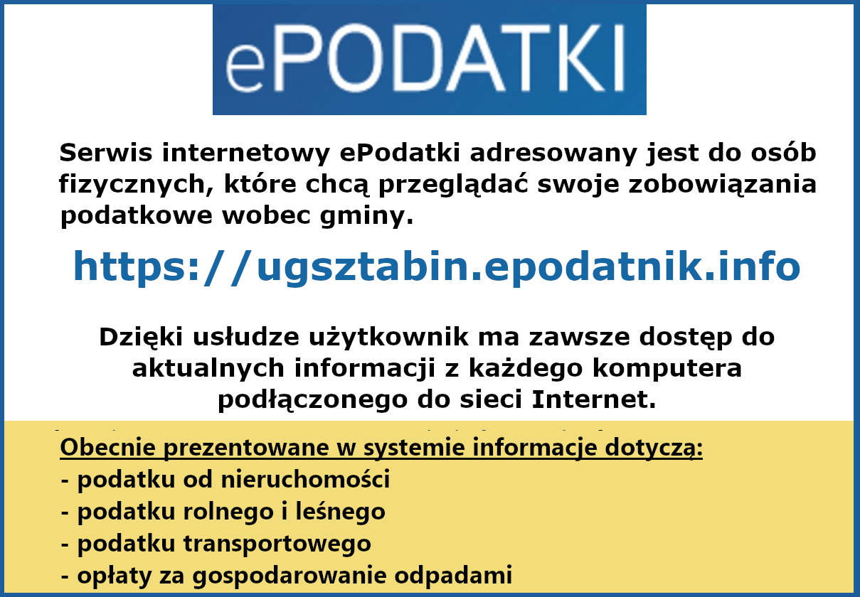 Serwis ePodatki dla mieszkańców