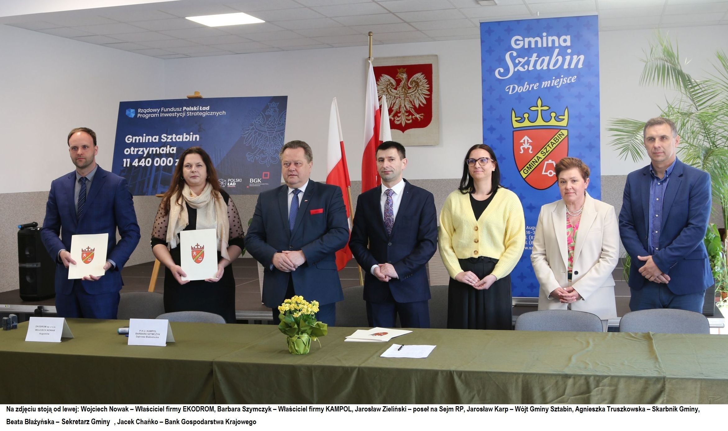 Gmina Sztabin rozpoczyna realizacji inwestycji pn. „Przebudowa dróg na terenie Gminy Sztabin w ra...